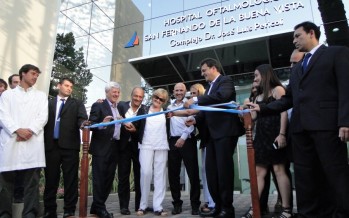 Luis Andreotti inauguró junto a Sergio Massa el nuevo Hospital Oftalmológico Municipal