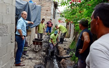 Trabajos de mejoramiento en el barrio San Jorge