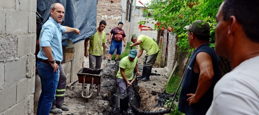 Trabajos de mejoramiento en el barrio San Jorge