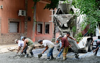 Se repavimentó parte de la calle Belgrano