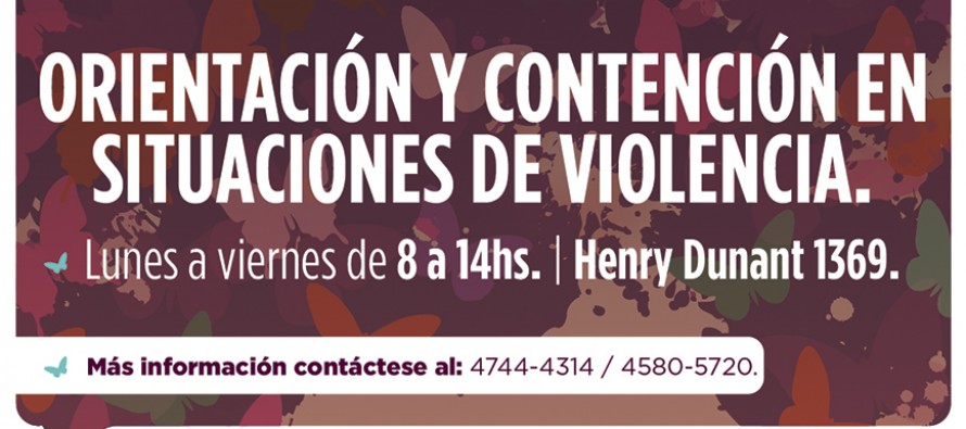 Orientación y contención contra la violencia de género