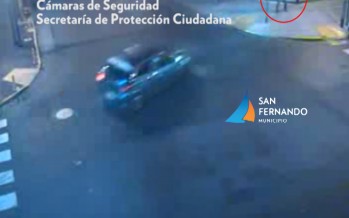 El municipio brindó las imágenes del auto que chocó la heladería de Perón y Quintana