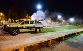 Operativos de fumigación en el Parque del Bicentenario para prevenir el dengue