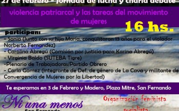El sábado se realizará en Plaza Mitre una jornada contra la violencia de género