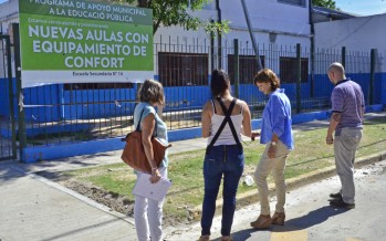 Trabajos de refacción en la Escuela N°14