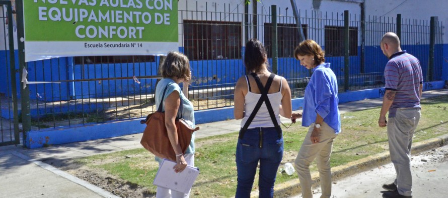 Trabajos de refacción en la Escuela N°14