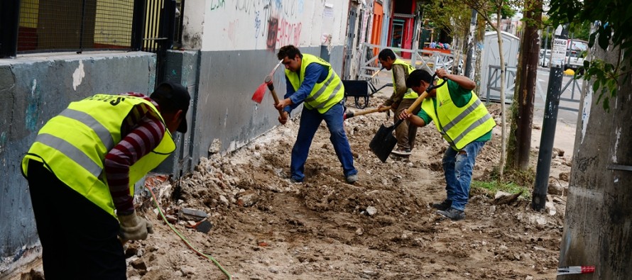 Renuevan las veredas de la avenida Avellaneda entre la Estación Virreyes hasta Sobremonte