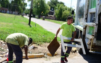 Diversas áreas municipales realizaron un operativo conjunto en el barrio San Rafael