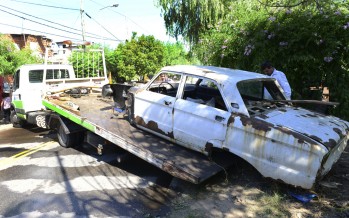 Dengue: levantamiento de autos abandonados en la vía pública