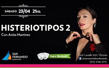 Anita Martínez se presentará este sábado en el Teatro Martinelli