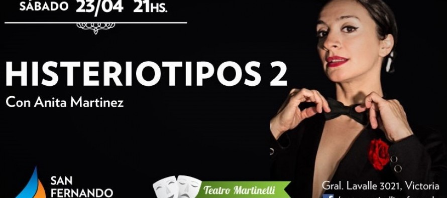 Anita Martínez se presentará este sábado en el Teatro Martinelli