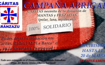 Cáritas Aranzazu lanza la Campaña Abrigar