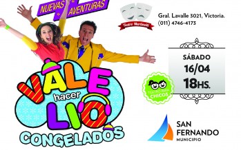 El espectáculo infantil “Vale hacer Lío” se presentará hoy en el Teatro Martinelli