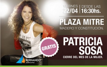 Show gratuito de Patricia Sosa en Plaza Mitre