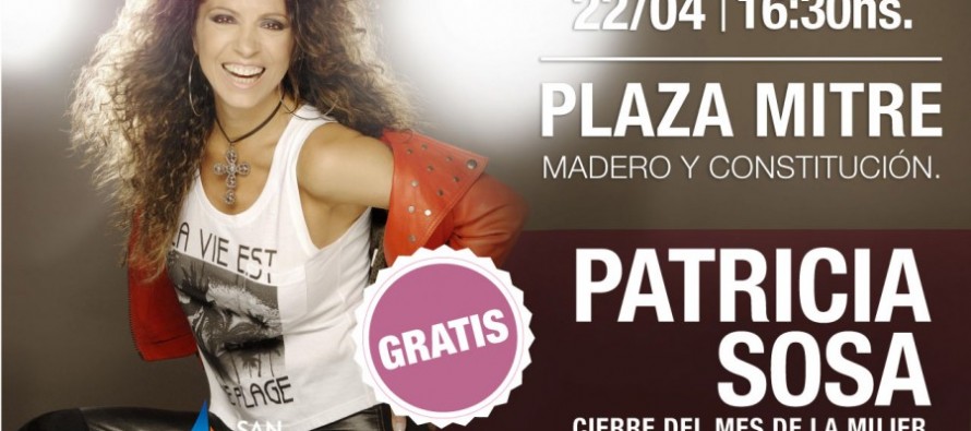 Show gratuito de Patricia Sosa en Plaza Mitre