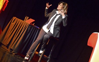 Carolina Papaleo volvió a presentarse en el Teatro Martinelli