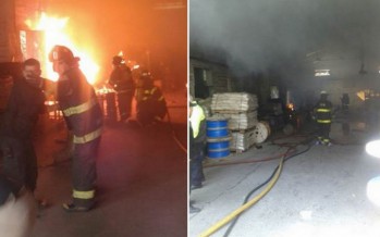 Explosión e incendio en depósito ubicado en Alem e Yrigoyen