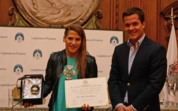 Paula Pareto fue distinguida como Personalidad Destacada del Deporte