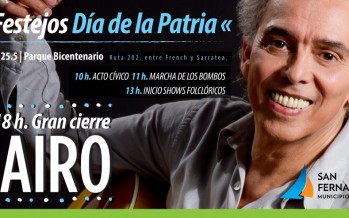 La Revolución de Mayo se celebrará mañana en el Parque Bicentenario con un show de Jairo