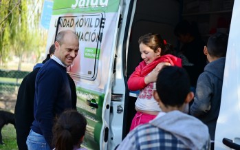 El stand de Atención al Vecino y servicios de salud llegaron al barrio San Martín