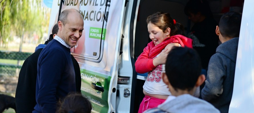 El stand de Atención al Vecino y servicios de salud llegaron al barrio San Martín