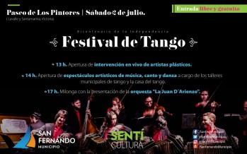 Festival de Tango este sábado en el Paseo de los Pintores
