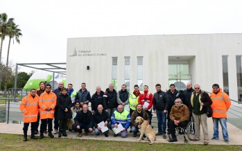 Encuentro en el Poli N° 3 con las autoridades de Defensa Civil de la Provincia