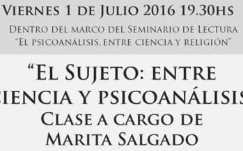 Charla en la Asociación Psicoanálisis San Fernando – Tigre: «El sujeto: entre ciencia y psicoanálisis»