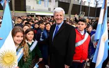 Los alumnos de 4to grado juraron a la bandera en el Poli N°1