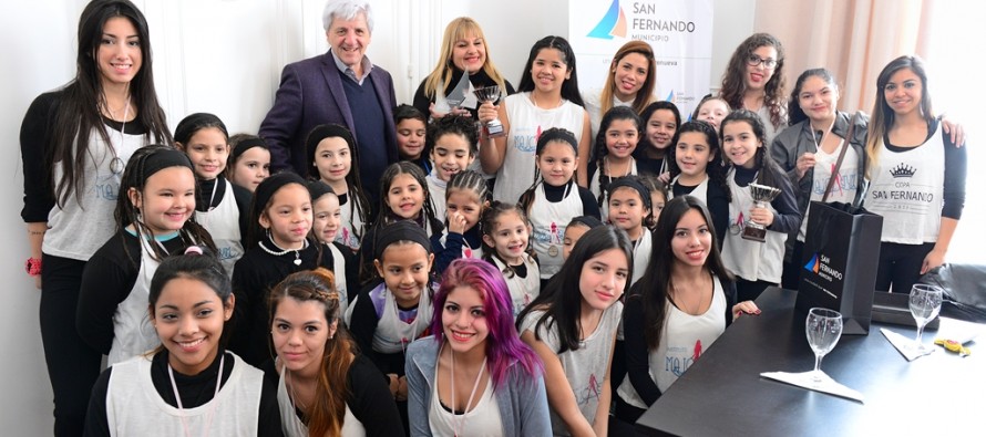Andreotti recibió a las campeonas de la Copa San Fernando de danza