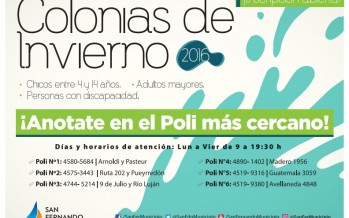 Comenzaron las inscripciones para la Colonia de Invierno 2016