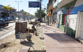 El ‘Plan de Renovación de Veredas’ llegó a la Avenida Avellaneda