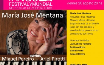 María José Mentana presenta “Tangos a 4 manos” en La Usina del Arte