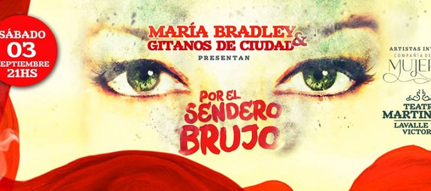 María Bradley se presenta este sábado en el Teatro Martinelli