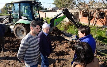 Entuban el arroyo Serrano del barrio Presidente Perón en donde se construirá el Poli N° 9