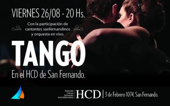 Mañana en el Concejo Deliberante se presentará una orquesta de tango