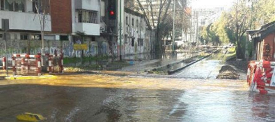 Se inundó parte de Belgrano y no funciona el tren Mitre