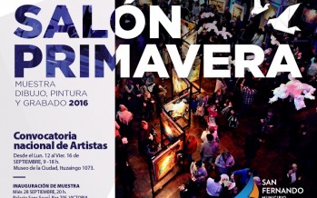 Recepción de obras de dibujo, pintura y grabado para el “Salón Primavera 2016”