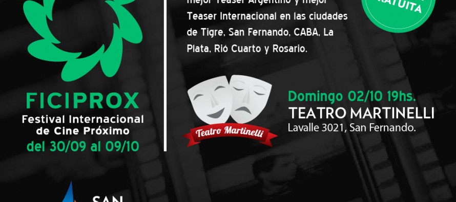Hoy en el Teatro Martinelli se realiza el Festival Internacional de Cine Próximo