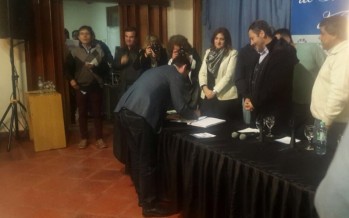 Fernando Coronel suscribió el pacto de San Antonio de Padua
