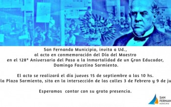 Se conmemora el “Día del Maestro” en la Plaza Sarmiento