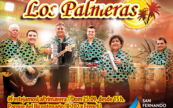 Llegan «Los Palmeras» a la Plaza del Bicentenario para festejar la primavera