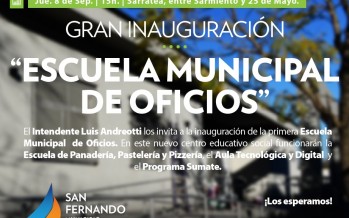 Mañana se inaugura la primera Escuela Municipal de Oficios