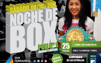Exhibición de box en el Poli N°1 con ‘La Pantera’ Farías