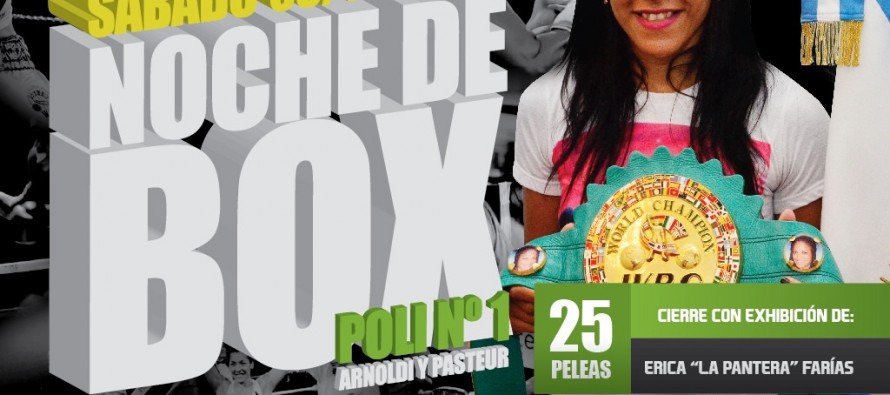 Exhibición de box en el Poli N°1 con ‘La Pantera’ Farías