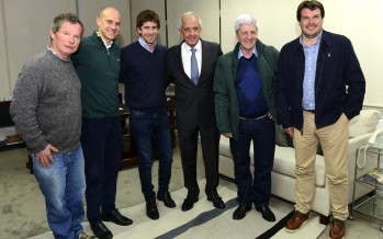 Andreotti se reunió con el presidente de River Plate