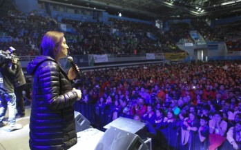 La Peque Pareto participó de la inauguración de las finales de los Juegos Bonaerenses
