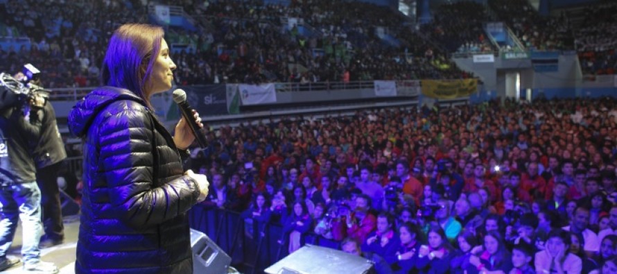 La Peque Pareto participó de la inauguración de las finales de los Juegos Bonaerenses