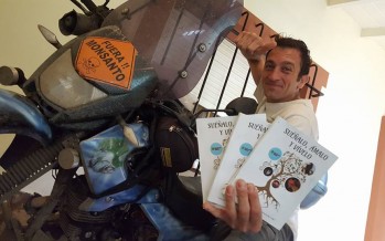 Llegó a San Fernando luego de viajar ocho meses en moto promoviendo un cambio cultural