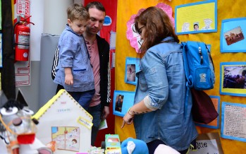 El Jardín Maternal expuso trabajos hechos en familia